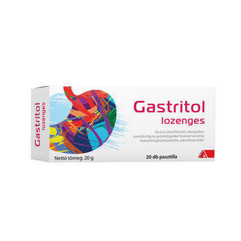 Gastritol pasztilla 20 db étrend-kiegészítő