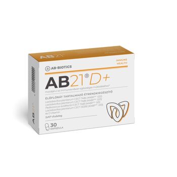 AB 21 D+ élőflórát és D-vitamint tartalmazó étrend-kiegészítő 30 db