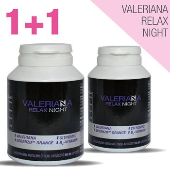 Valeriana Relax Night gyógynövénytartalmú 60 db étrend-kiegészítő kapszula 1+1