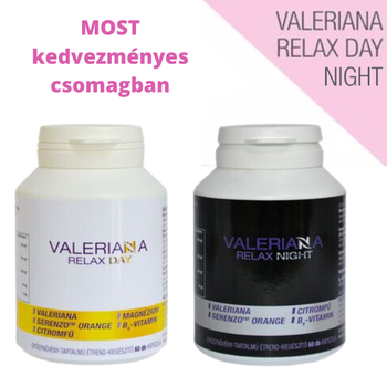 Celsus Valeriana Relax Day + Relax Night gyógynövénytartalmú 60+60 db étrend-kiegészítő kapszula