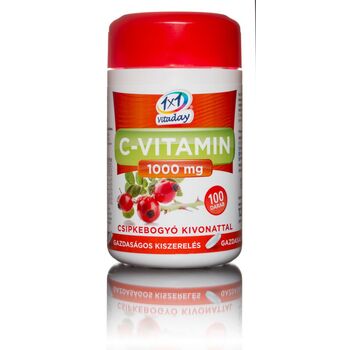 1x1 Vitaday C-vitamin 1000 mg csipkebogyós filmtabletta 100db