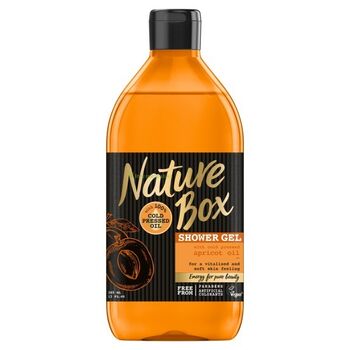 Nature Box Barack tusfürdő a sima bőrért 385 ml