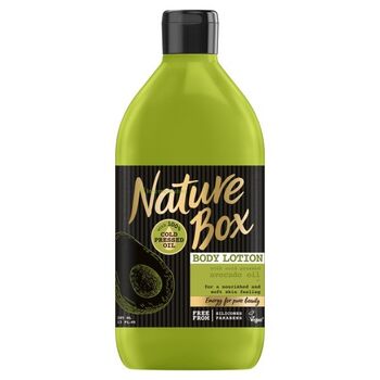 Nature Box Avokádó testápoló a táplált bőrért 385 ml