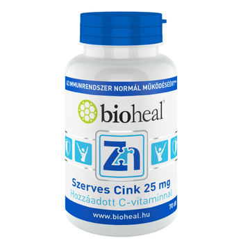 Bioheal Szerves Cink 25 mg 70 db