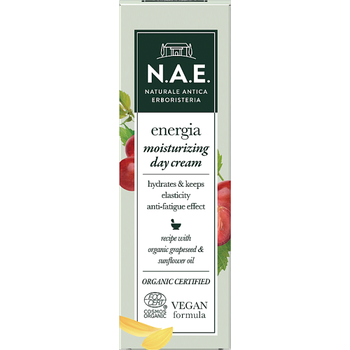 N.A.E. bio hidratáló nappali arckrém Energia bio szőlőmagolajjal és napraforgóolajjal 50 ml