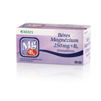 Béres Magnézium 250 mg + B6 filmtabletta 60 db