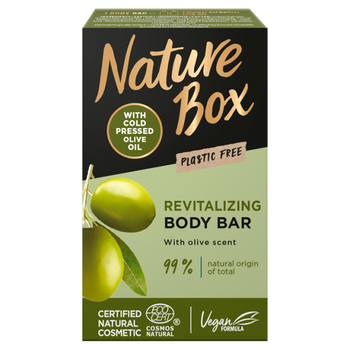 Nature Box szilárd tusfürdő Olíva olajjal a sima bőrért