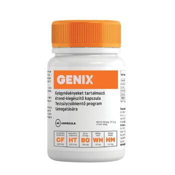GENIX testsúlycsökkentő étrend-kiegészítő kapszula 60db